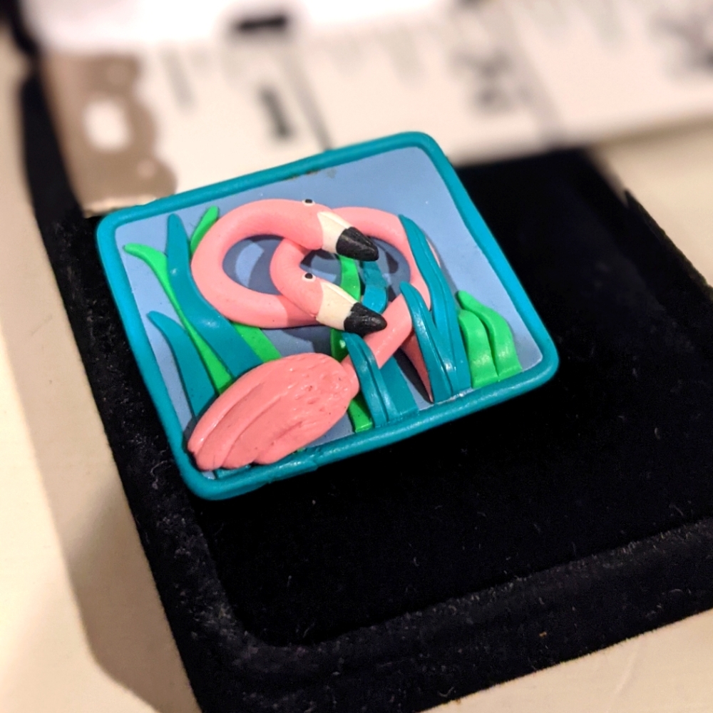 Flamingo Pin / Brooch
